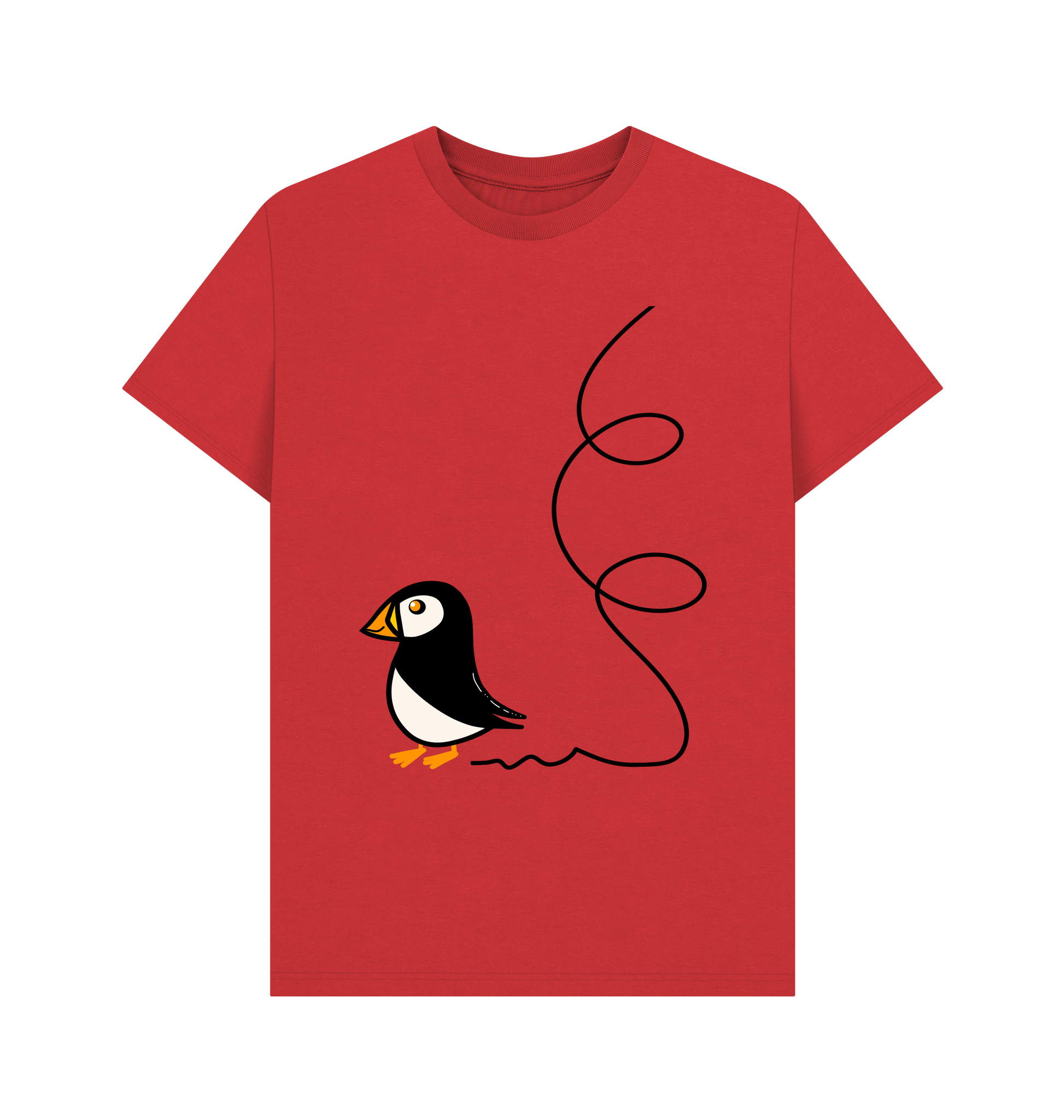 Red Printed T-shirt Front