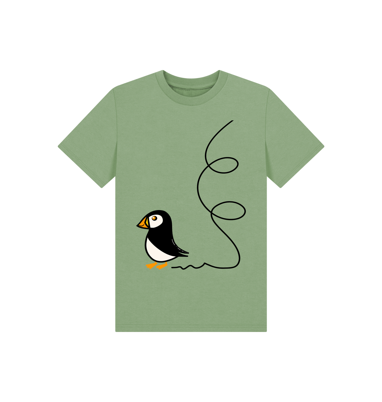 Sage Printed Kids T-Shirt Front