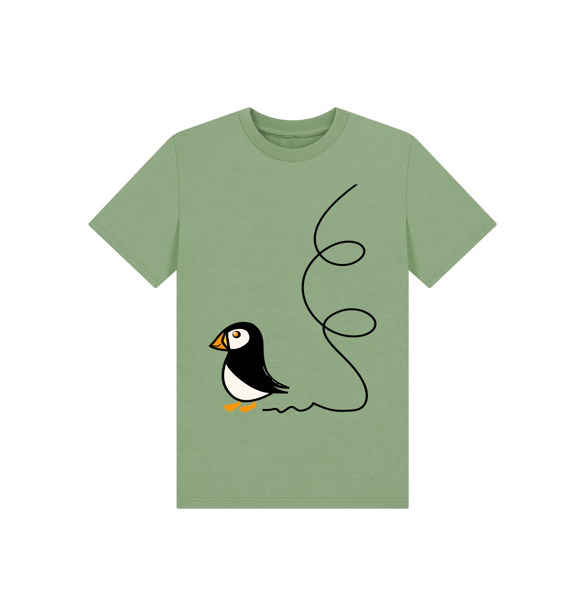 Sage Printed Kids T-Shirt Front