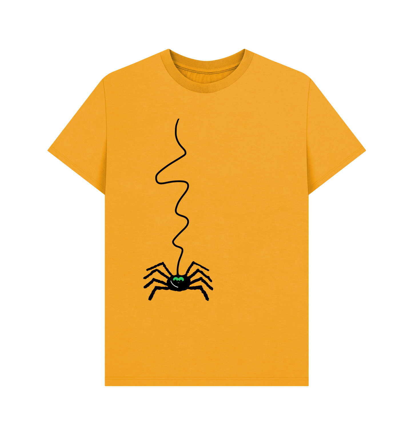 Mustard Printed T-shirt Front